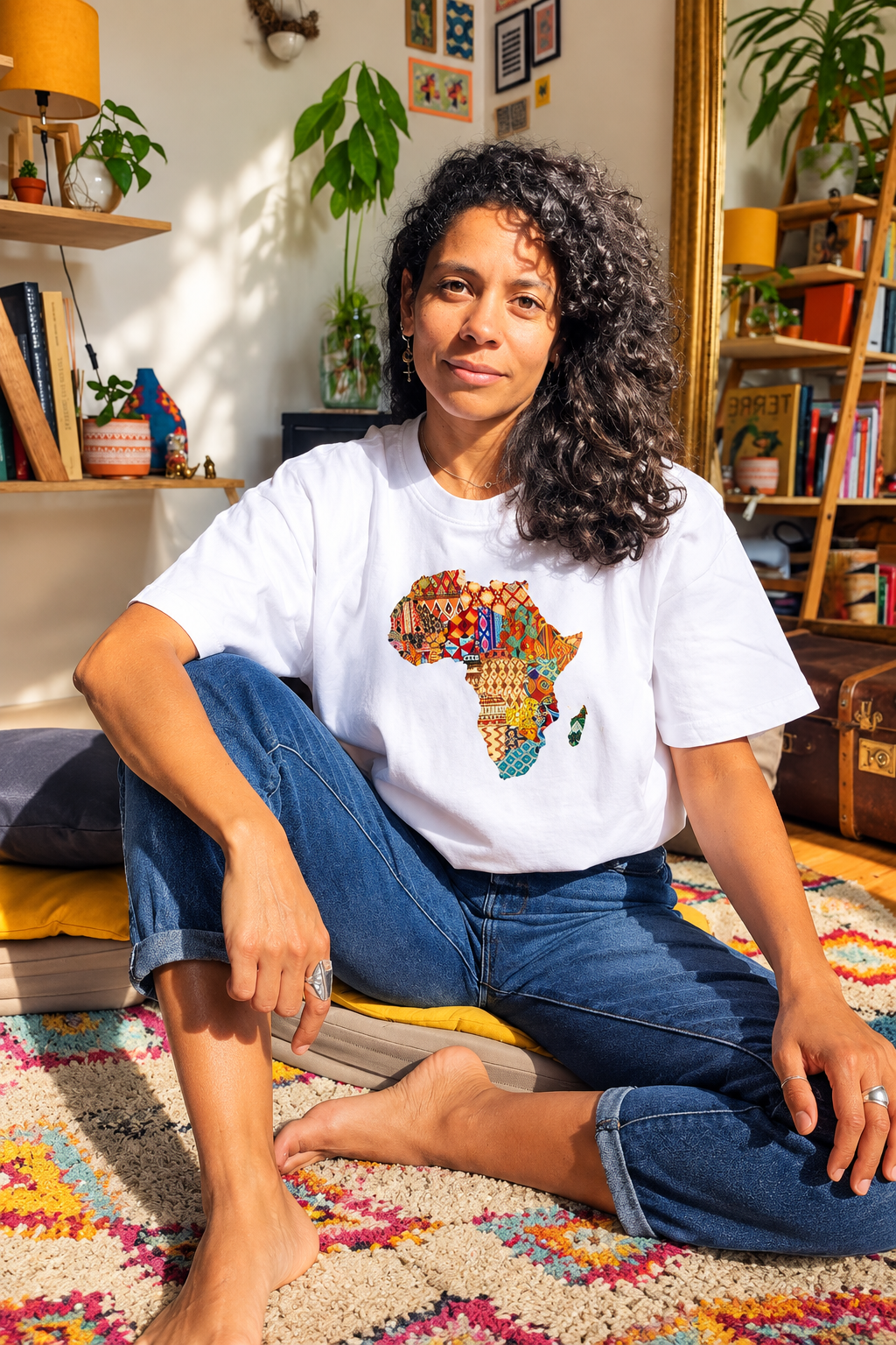 Afrika Shirt Weiß