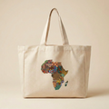 Afrika-Shopper mit der gelieferten Druckvorlage