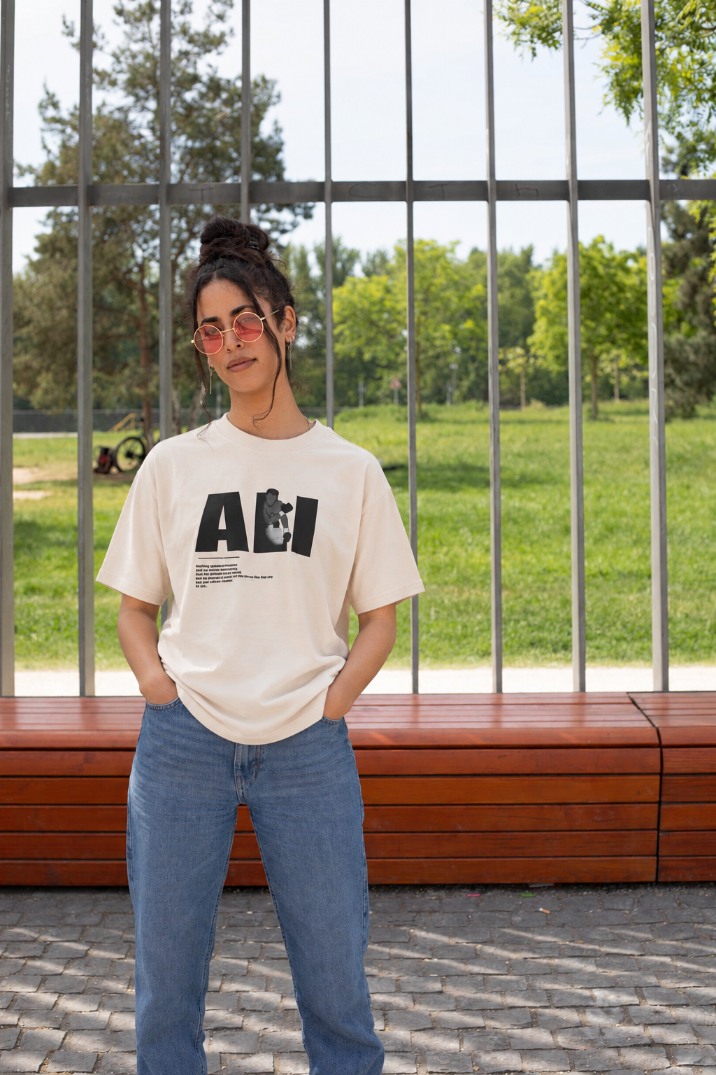 ALI Oversize T-Shirt Beige