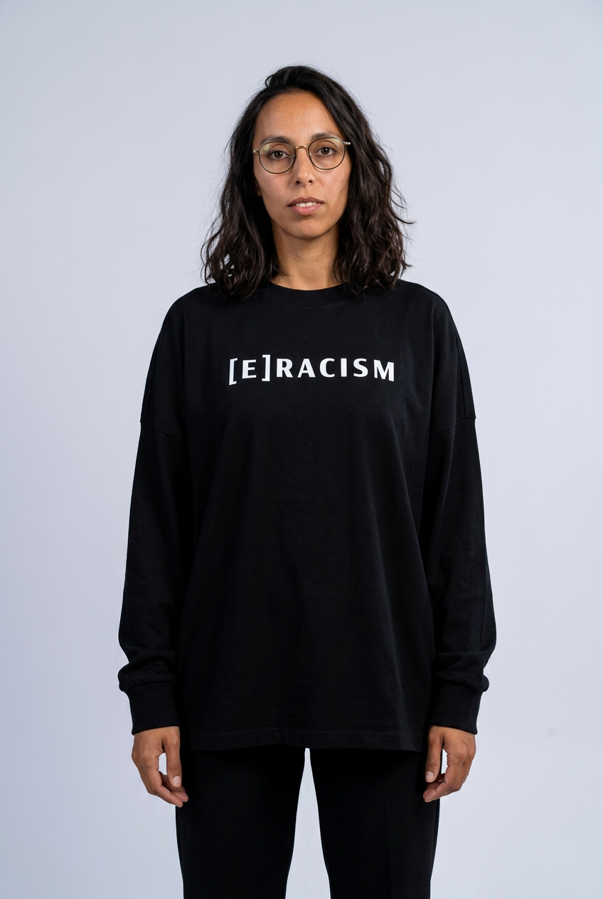 E Racism Langarm Rippbündchen
