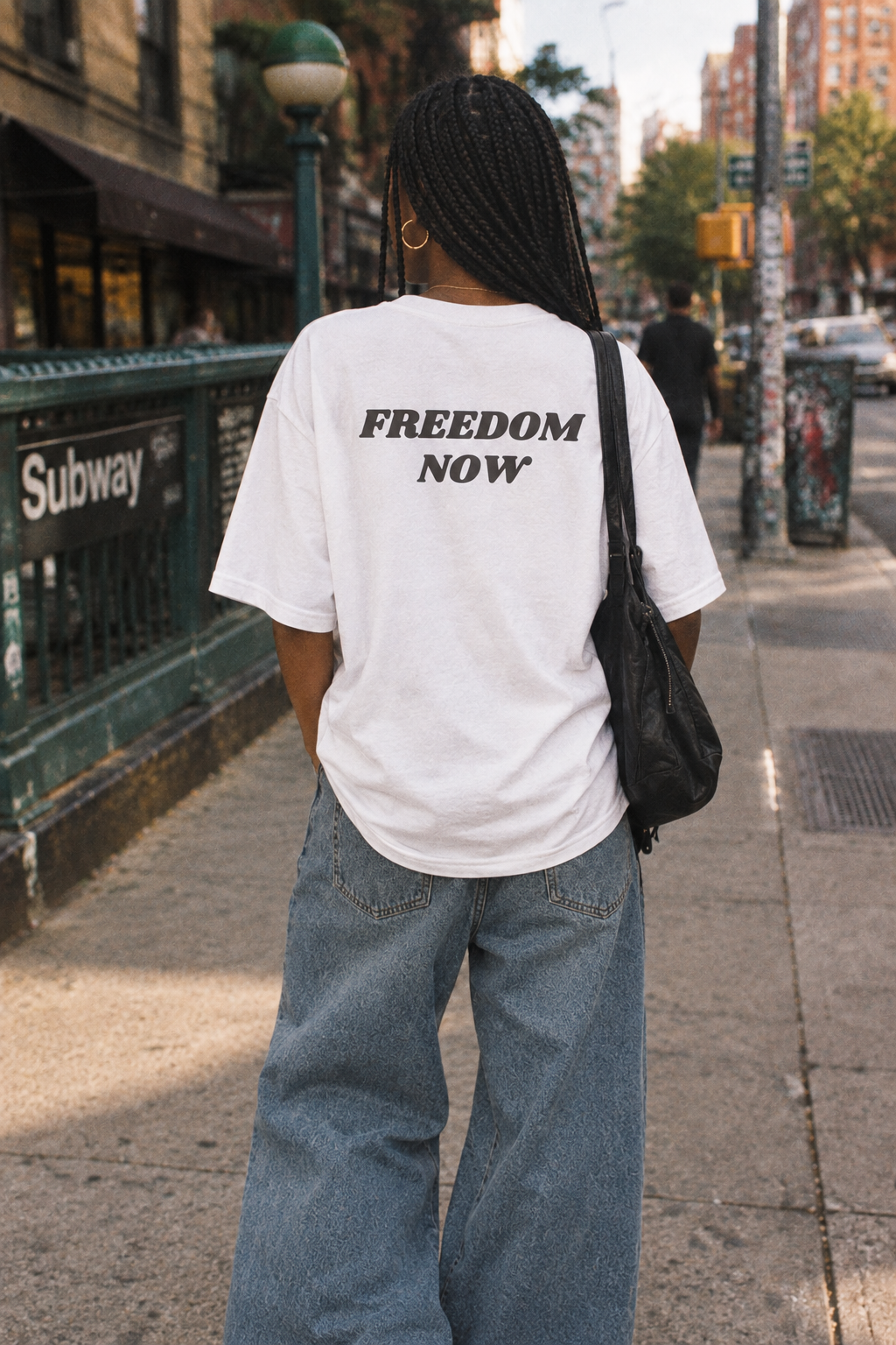 Freedom Now – Backprint, gleiches Model
