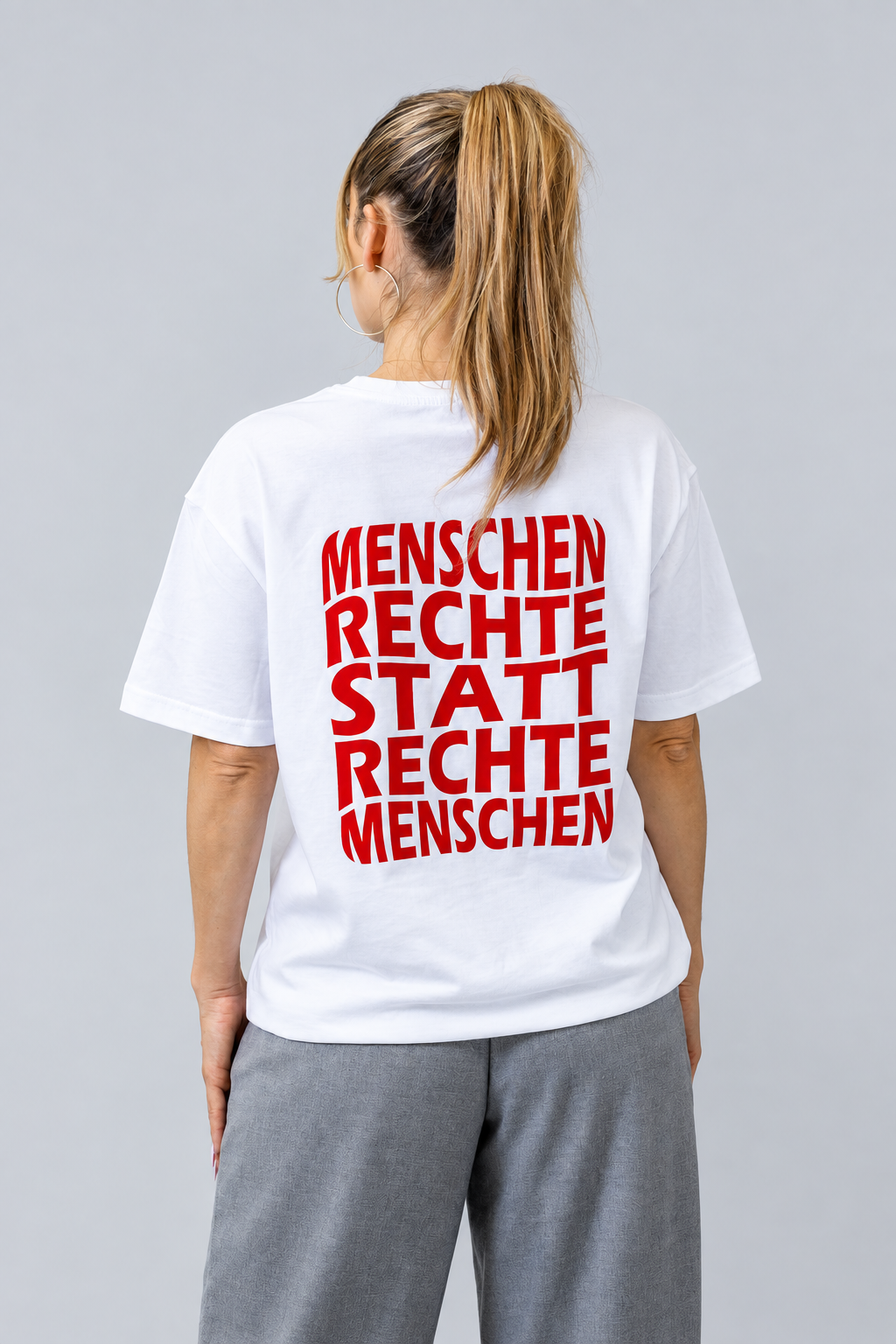 Laut gegen Rechts – Weiß Hinten