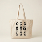 Rückseite der Tasche mit Porträts und Namen